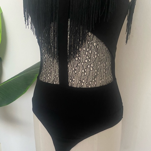 Festival Fringe and Lace Bodysuit - Picture 3 of 9